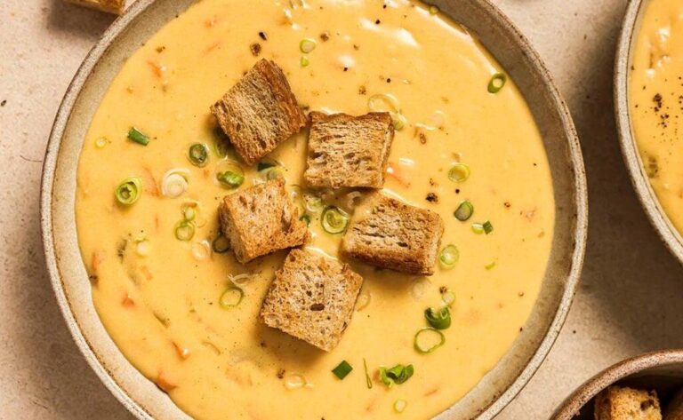 Instant Pot Beer Cheese Soup With Cauliflower