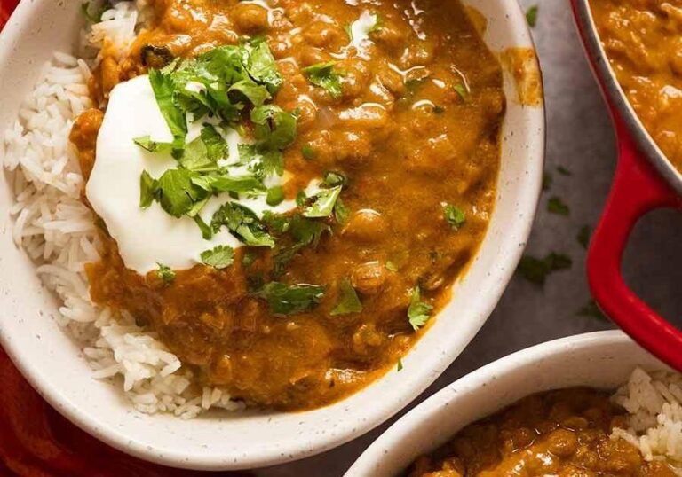 Sweet Potato and Coconut Milk Soup with Brown Rice and Lentils