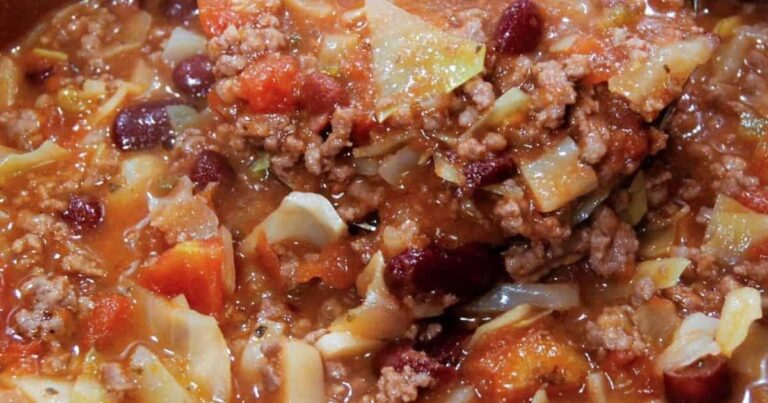 Unstuffed Cabbage Roll Soup