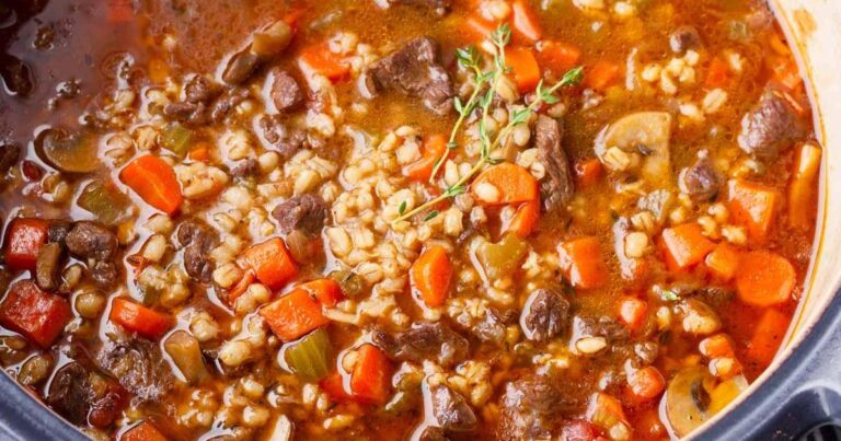 Beef Barley Soup Recipe