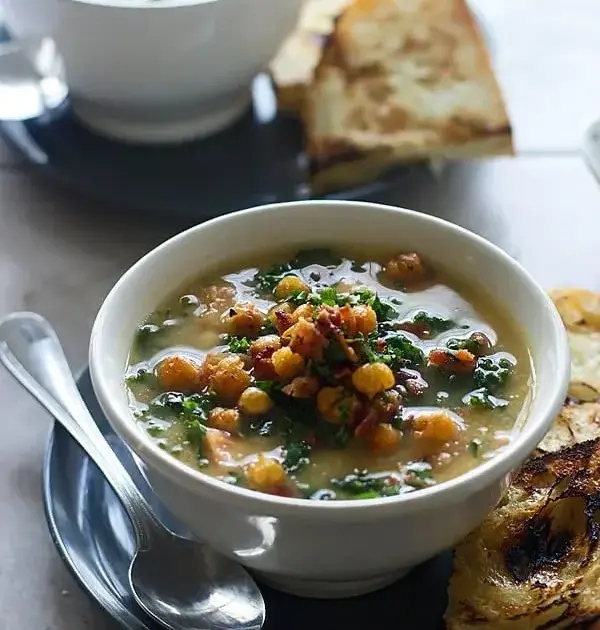 Brixton Recipe: Pork meatball soup with chickpeas & kale