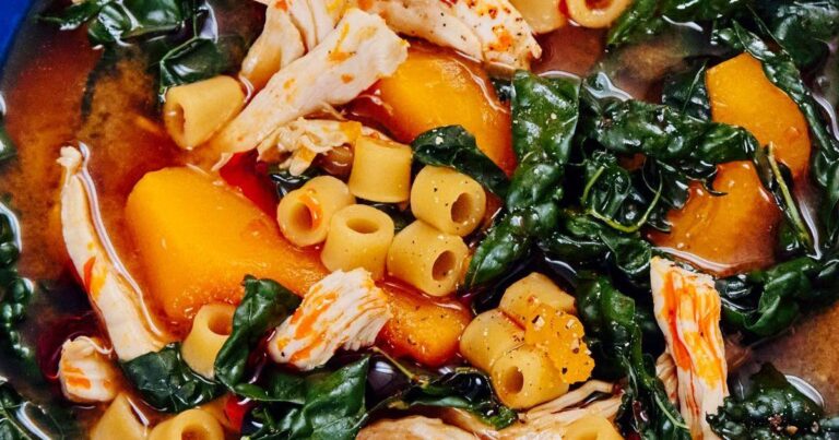 3 Ingredient Butternut Squash Soup WIth Chicken