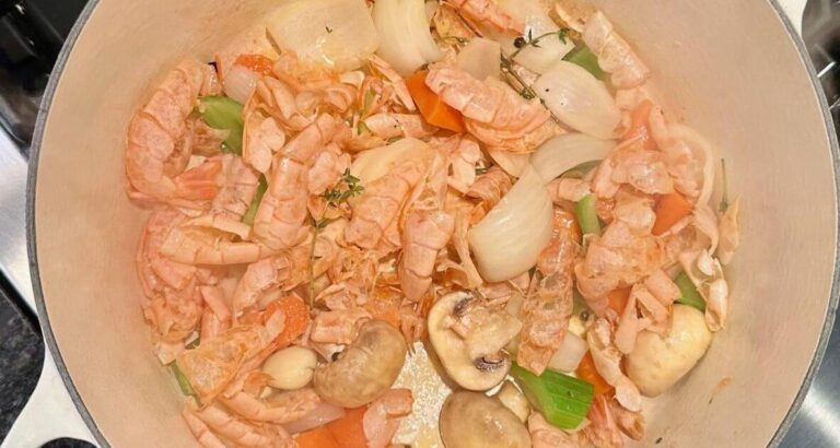 Champagne Shrimp Bisque