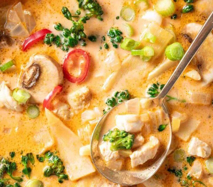 Coconut Curry Chicken Soup