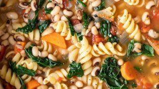 Cranberry Bean, Sage and Orzo Soup