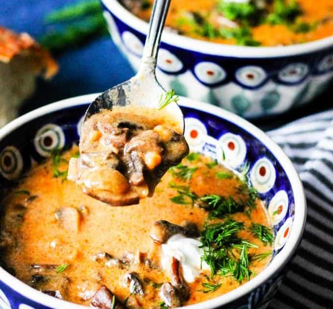 Cream of Mushroom + Dill Soup