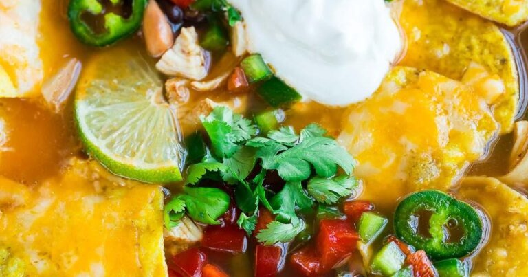 Crock Pot Chicken Tortilla Soup