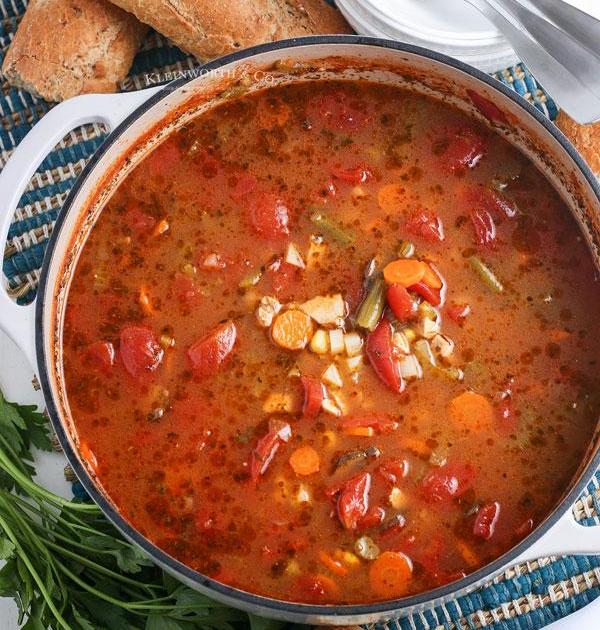 CrockPot Chicken Vegetable Soup