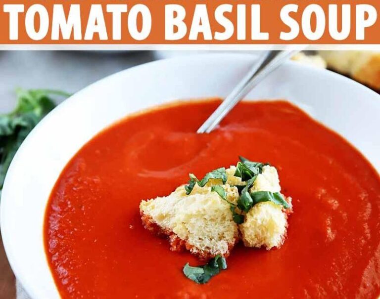 Easy Creamy Tomato Basil Soup