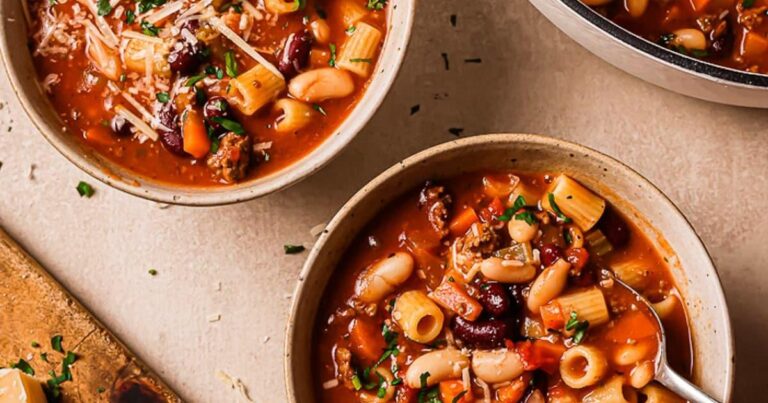 Easy Pasta Fagioli Soup