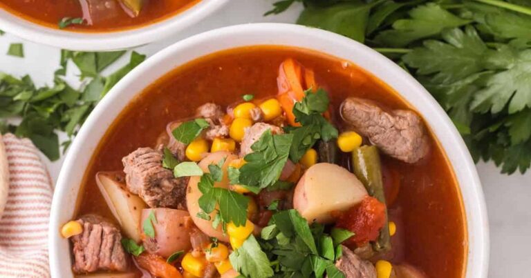 Easy Potato Vegetable Beef Soup
