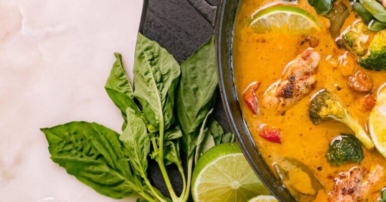 Easy Thai Curry Chicken Soup