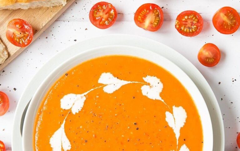 Garlic Potato and Tomato Soup