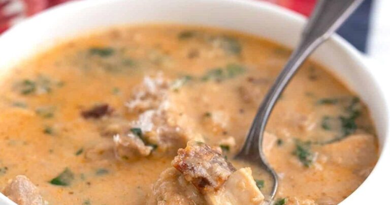 Healthy Tuscan Soup with Coconut Milk