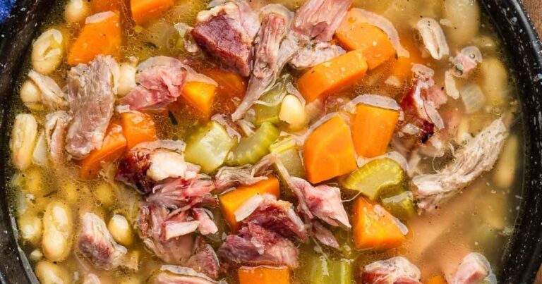 Hearty Lima Bean & Ham Soup