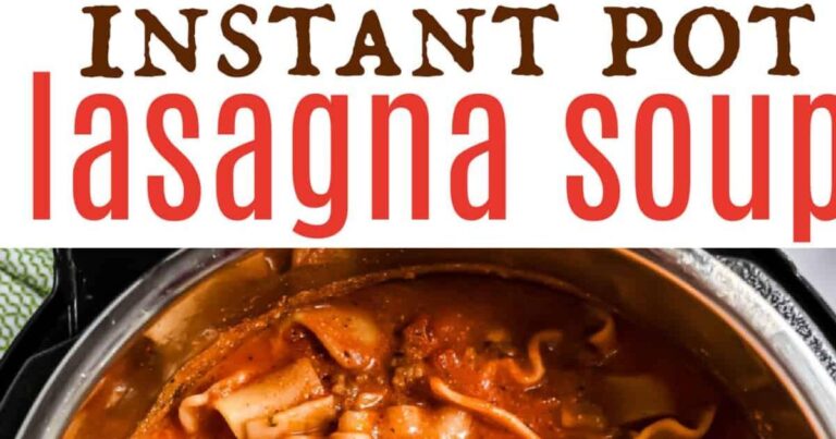 Simple Instant Pot Lasagna Soup