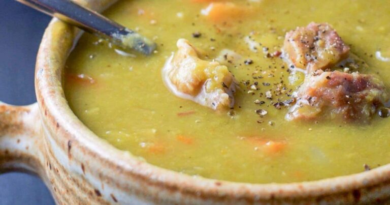 Easy Instant Pot Split Pea Soup with Ham