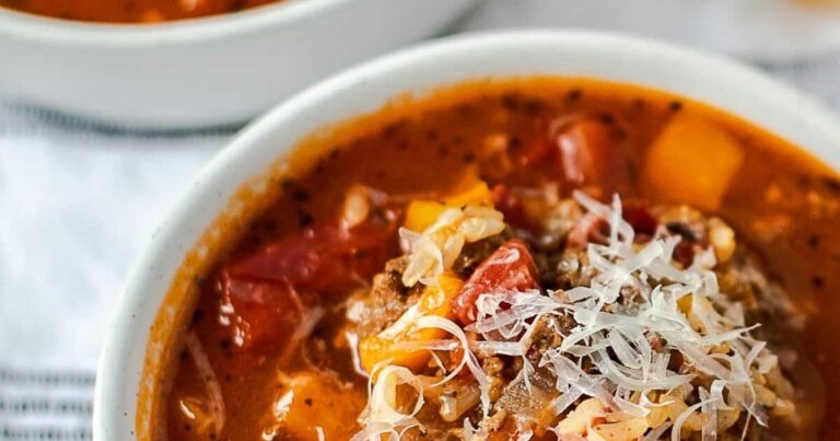 Instant Pot Stuffed Pepper Soup Recipe