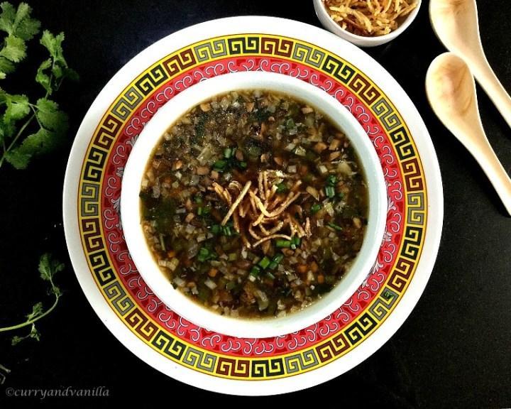 Manchow Soup with Air Fried Noodles