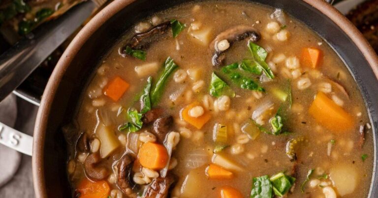 Mushroom Barley Soup