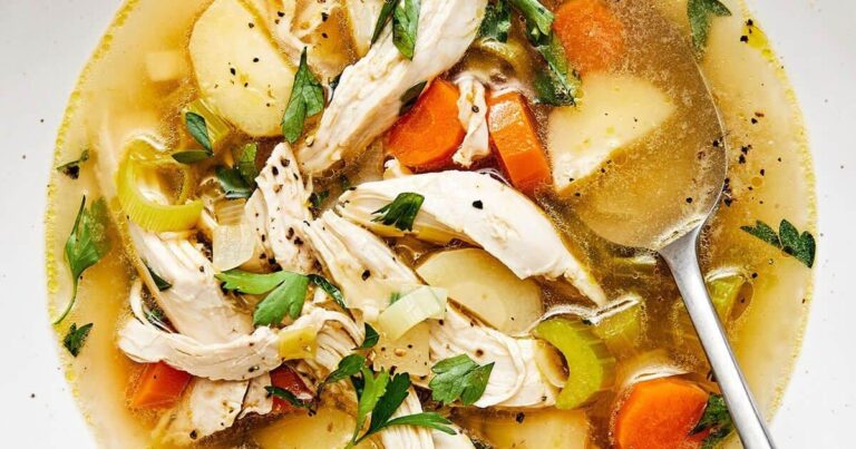4 Courses to Love – Broth Seasoned with Pork + Vegetables