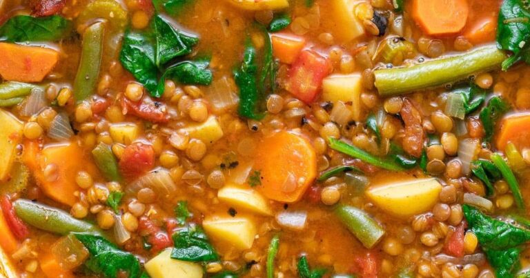 Red Lentil Soup with Balsamic Drizzle