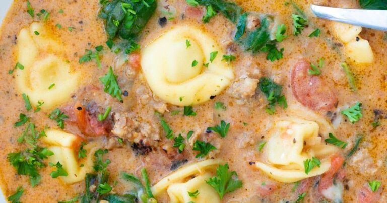 Sausage Tortellini Soup