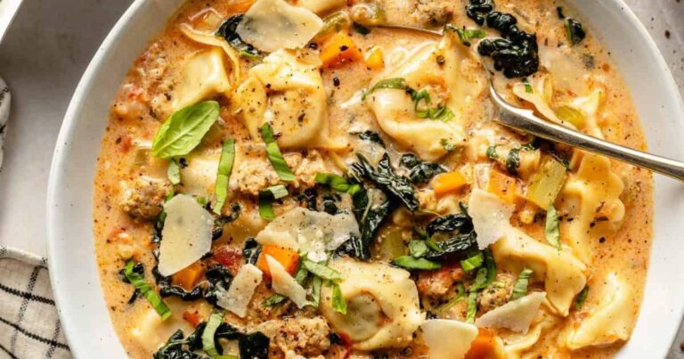 Sausage Tortellini Soup