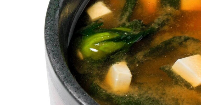 Suimono Clear Soup with Tofu and Vegetables