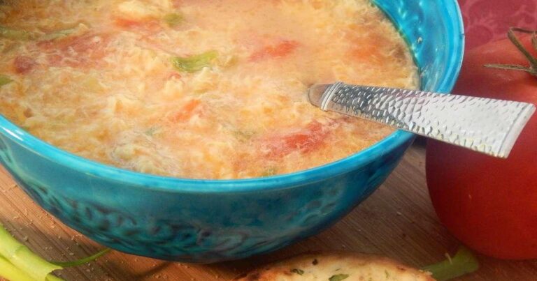 Tomato Egg Drop Soup