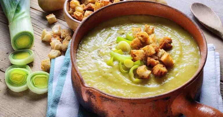 Vellutata di patate dolci, carote e porro