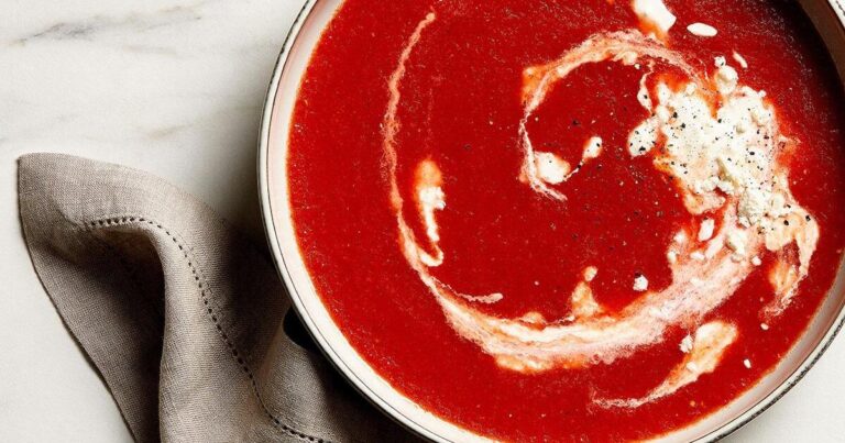 Watermelon and Roast Tomato Gazpacho