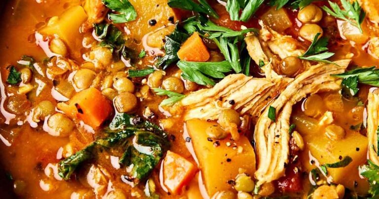 Winter Chicken And Vegetable Soup