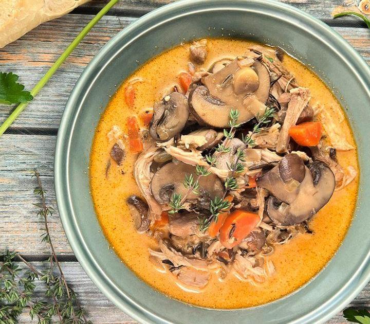 Creamy Chicken & Mushroom Soup