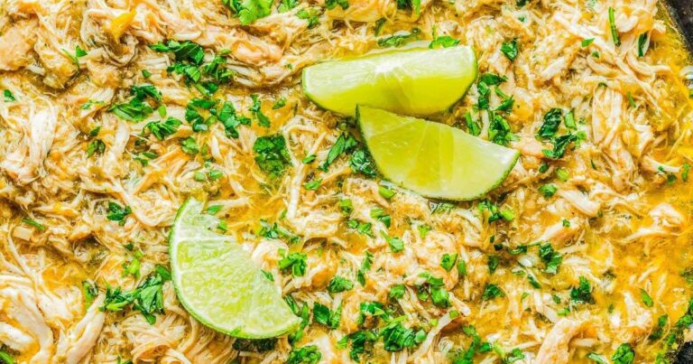 Crockpot Creamy Green Chile Chicken Soup