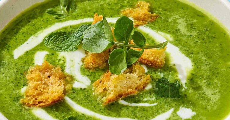 Green on Green Soup