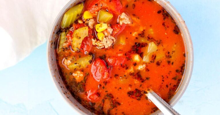 Ground Turkey Soup