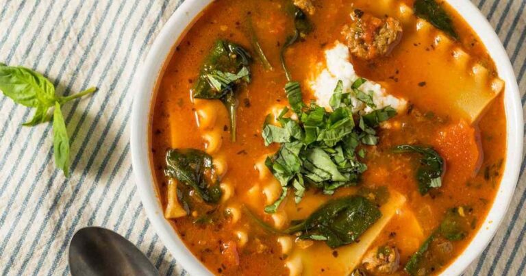 Lasagna Soup Recipe