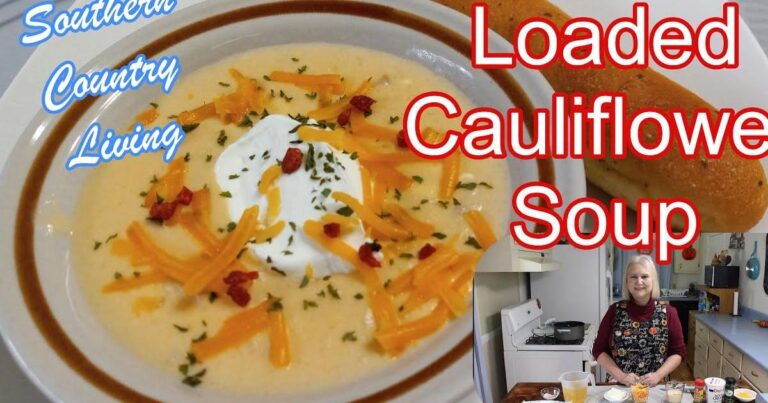 Loaded Cauliflower Soup
