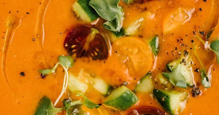 Spicy Yellow Corn Gazpacho