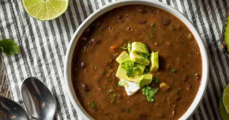 Summer Black Bean Soup With Cucumber Yogurt