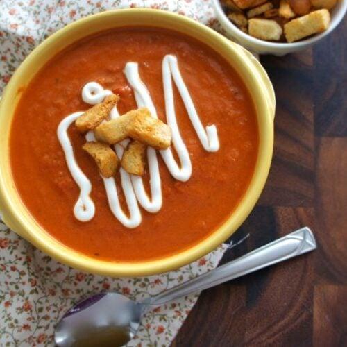 5 Ingredient Sun-Dried Tomato Soup