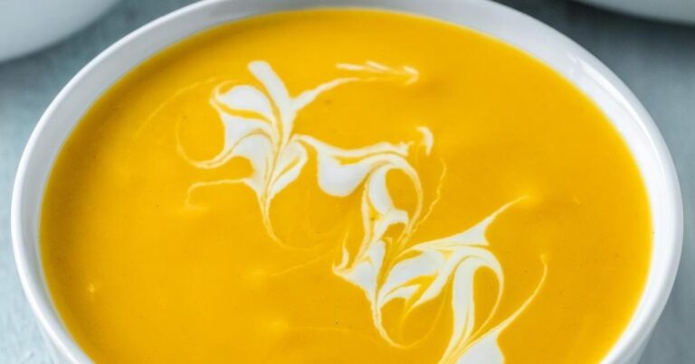 Thai Butternut Squash and Red Lentil Soup